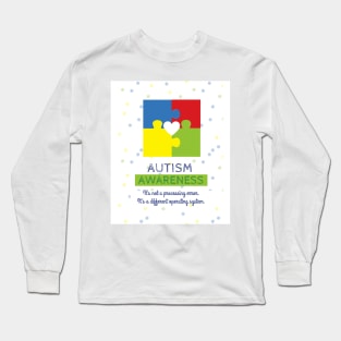 Autism Awareness Puzzle Pieces Long Sleeve T-Shirt